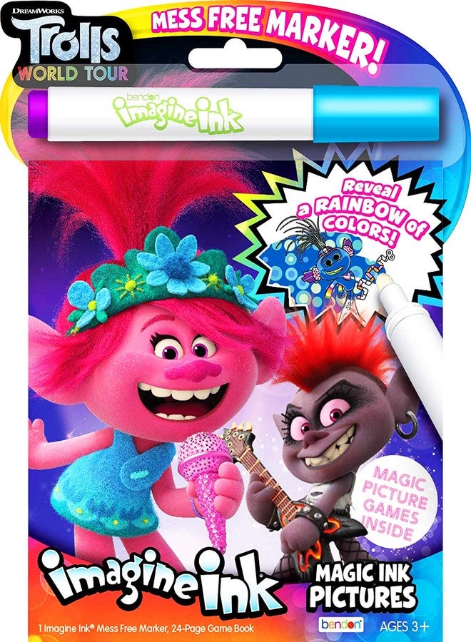 Imagine Ink Magic Pictures Coloring Activity Books Set - Moana, Trolls World Tour & Frozen II - Image 4
